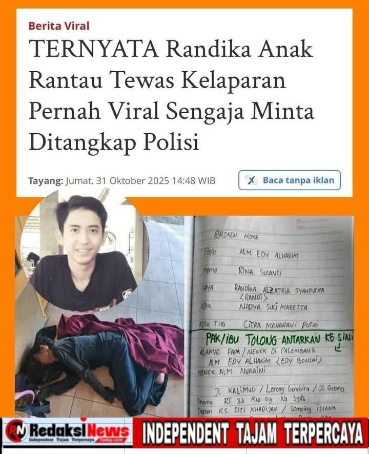 Randika Tewas Kelaparan di Negeri Kaya Raya: Potret Kegagalan Negara dan Kemandulan Ekonomi Anak Muda