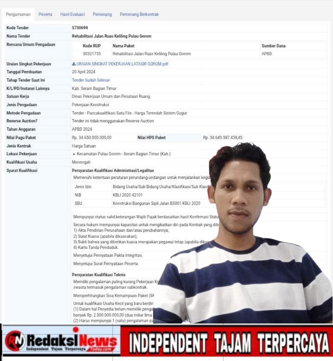 FGPM Maluku Desak Kejati Maluku Dan BPKP Periksa Duagaan Penyelewengan 34,2 M Proyek Gorom