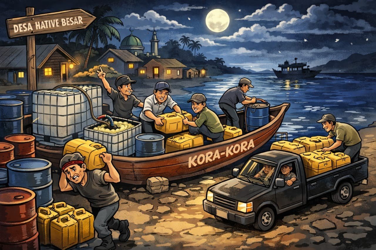 Peta Aktor Dugaan BBM Ilegal Waiheru: Dari Pemasok, Penampung, hingga Jalur Laut