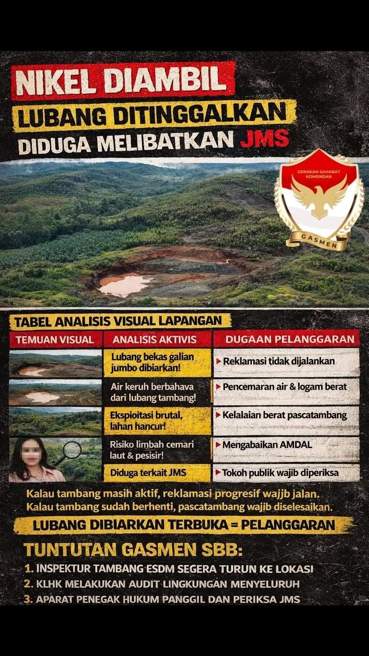 Pernyataan Keras DPD GASMEN Provinsi Maluku