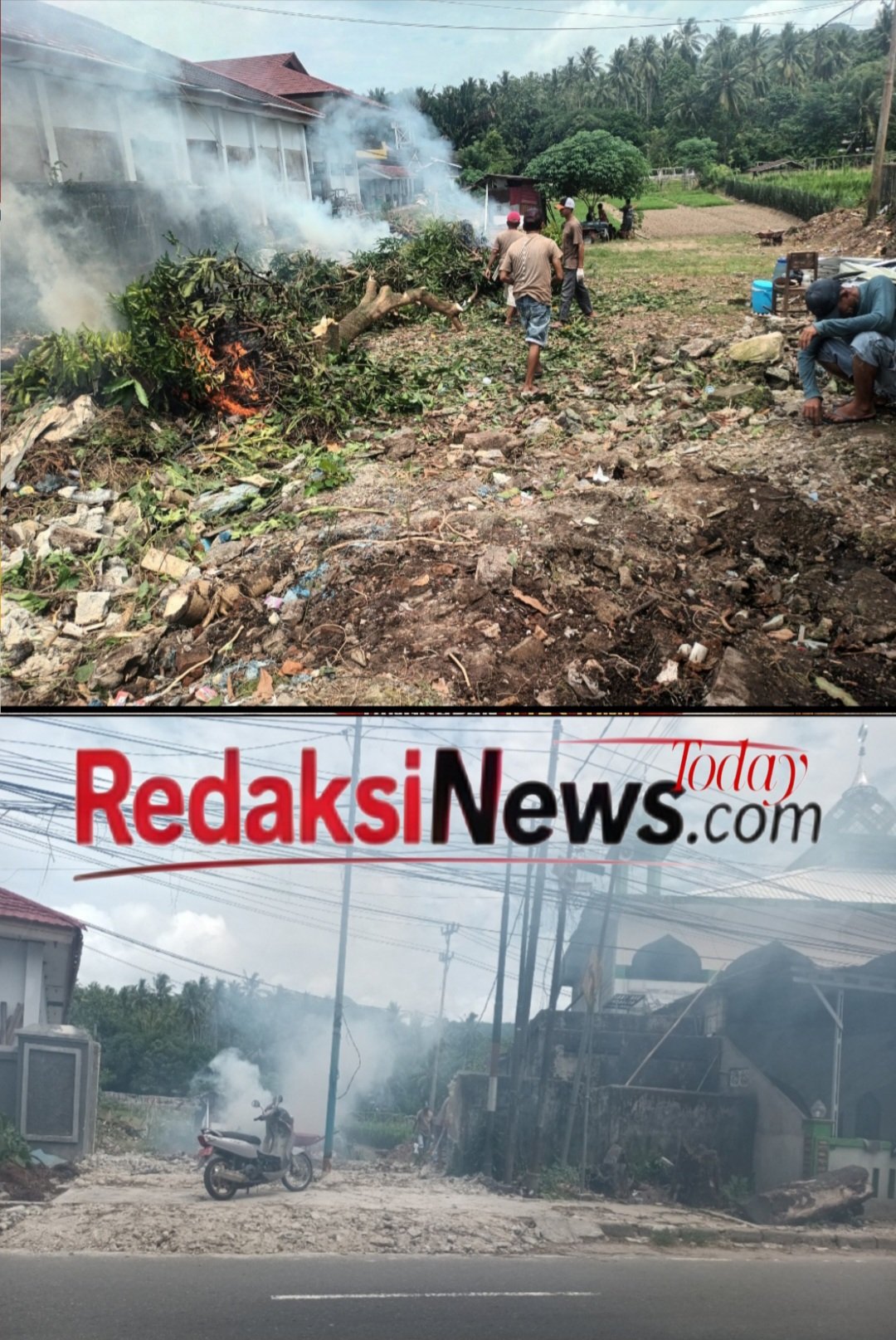 Kebersamaan Warga Waiheru Cokro Terjaga, Gotong Royong Bersihkan Lingkungan Masjid Tua Sambut Ramadan
