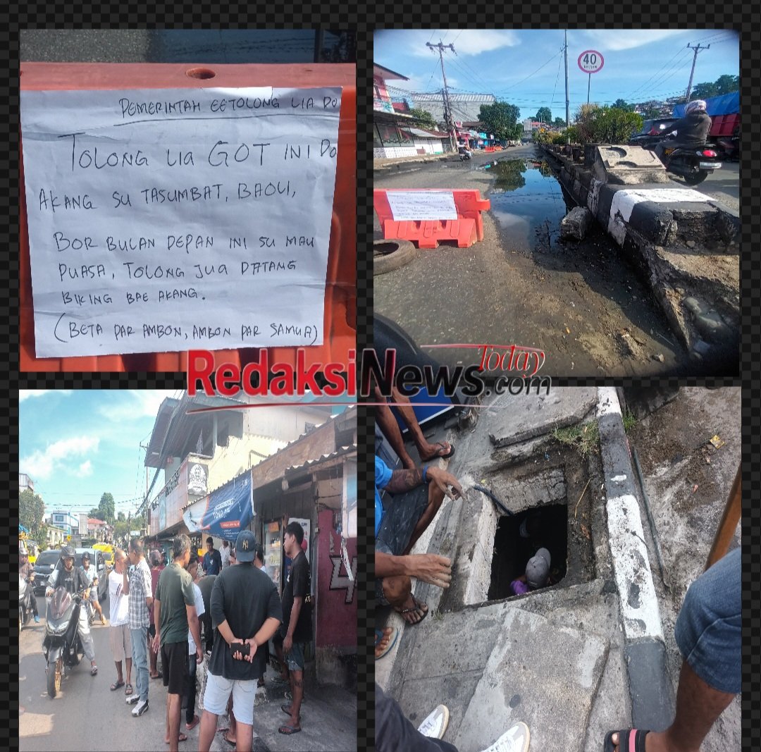 Jalan Nasional Tergenang, Seruan Pemuda Batu Merah Akhirnya Direspons Pemkot Ambon