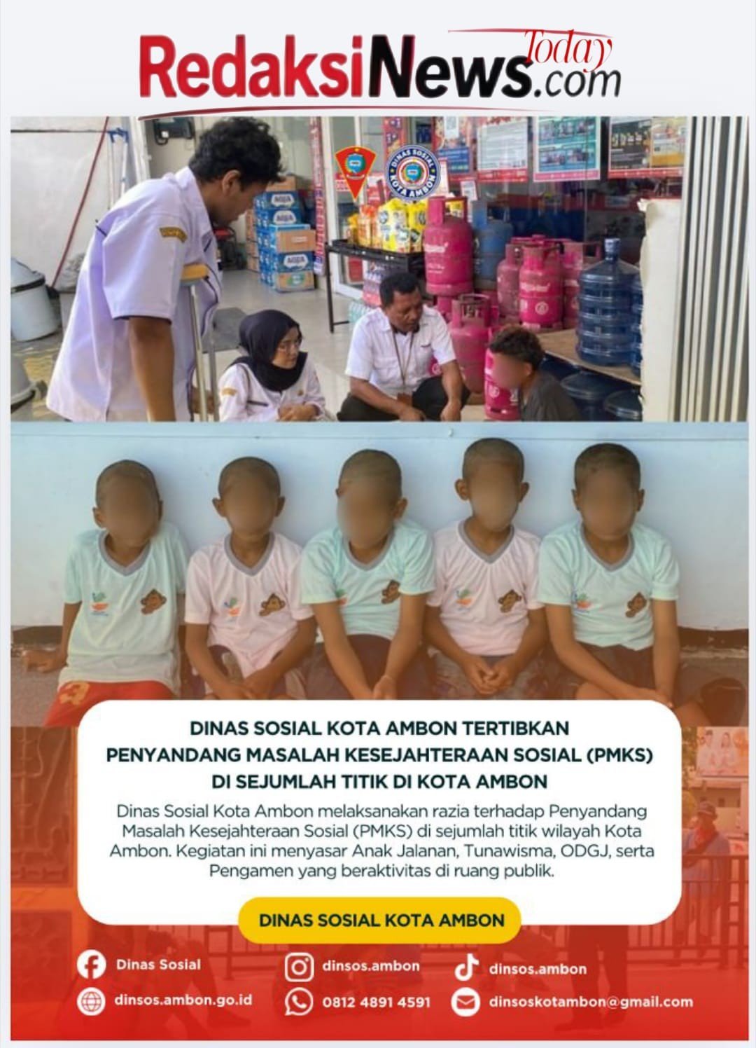 LIRA Kota Ambon Apresiasi Kinerja Kadinsos dalam Penanganan ODGJ dan Gepeng