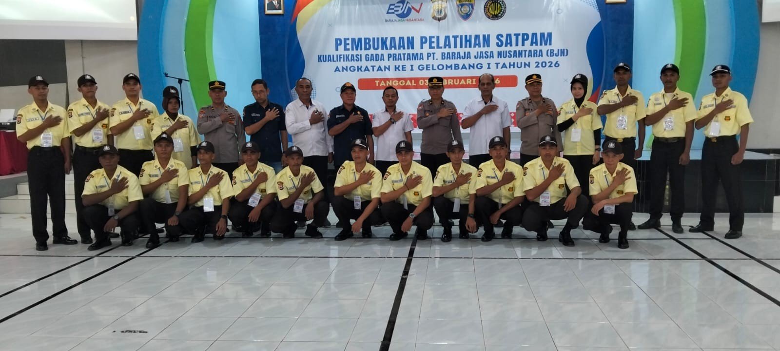 Pelatihan Gada Pratama Ditujukan Mencetak Satpam Profesional , Berkualifikasi dan Disiplin di Area Kerja