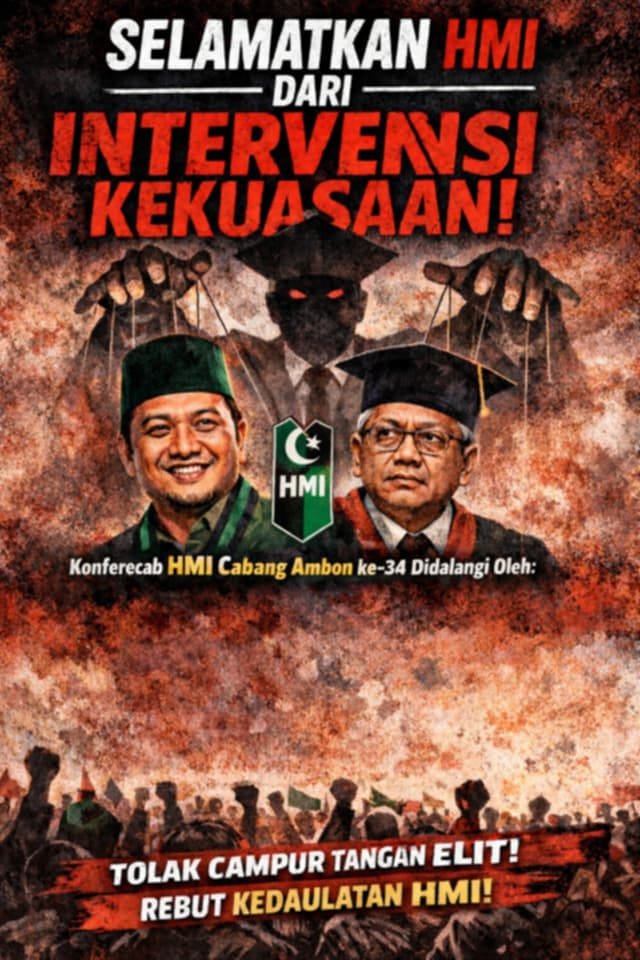 Konfercab HMI Cabang Ambon Dituding Dibajak Kepentingan Kekuasaan.