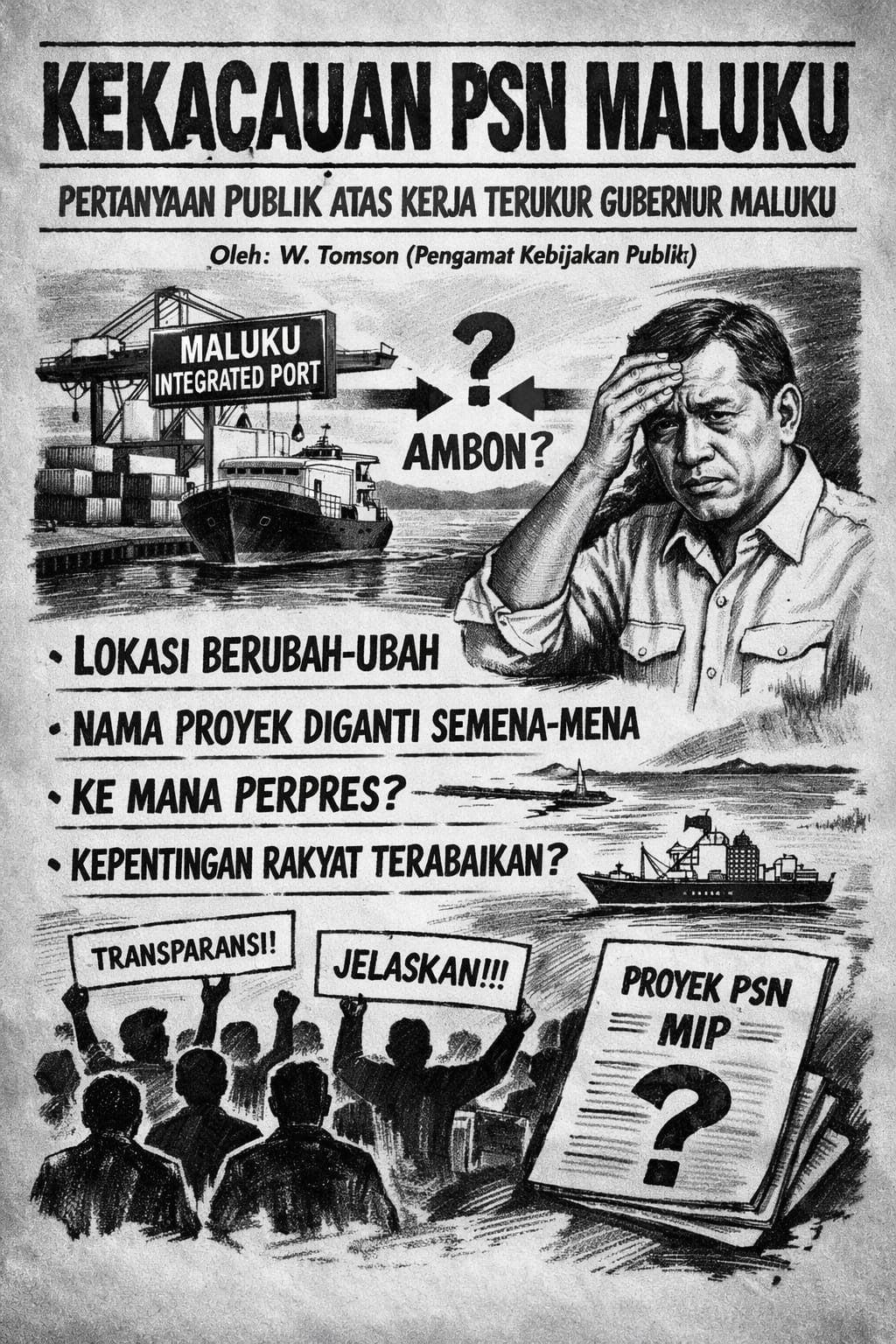 Kekacauan PSN Maluku: Pertanyaan Publik atas Kerja Terukur Gubernur Maluku