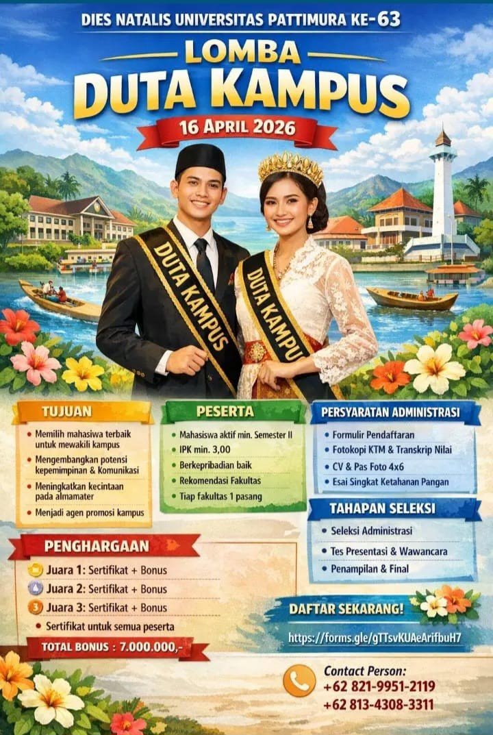 Lomba Duta Kampus Unpatti 2026 Dibuka, Mahasiswa Diajak Tampil dan Berdaya