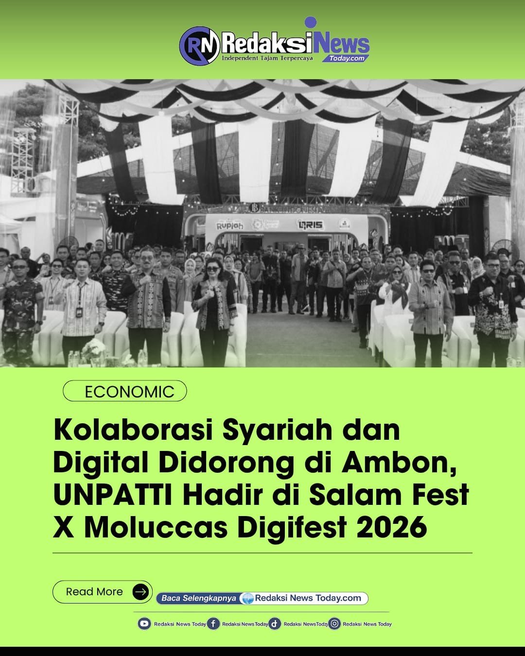 Kolaborasi Syariah dan Digital Didorong di Ambon, UNPATTI Hadir di Salam Fest X Moluccas Digifest 2026