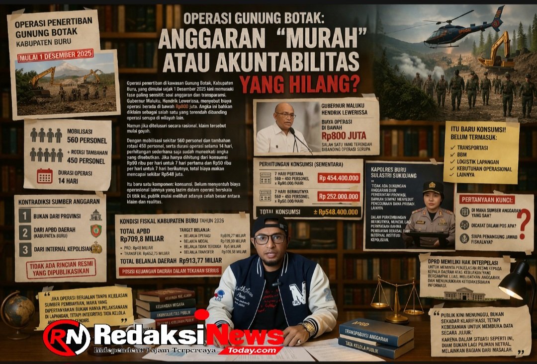 Operasi Gunung Botak: Anggaran “Murah” atau Akuntabilitas yang Hilang?