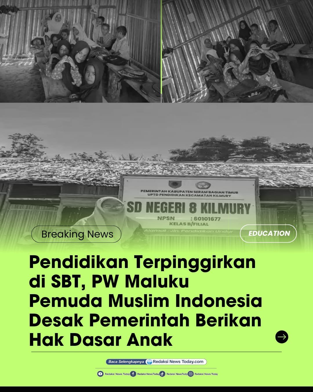 Pendidikan Terpinggirkan di SBT, PW Maluku Pemuda Muslimin Indonesia Desak Pemerintah Berikan Hak Dasar Anak
