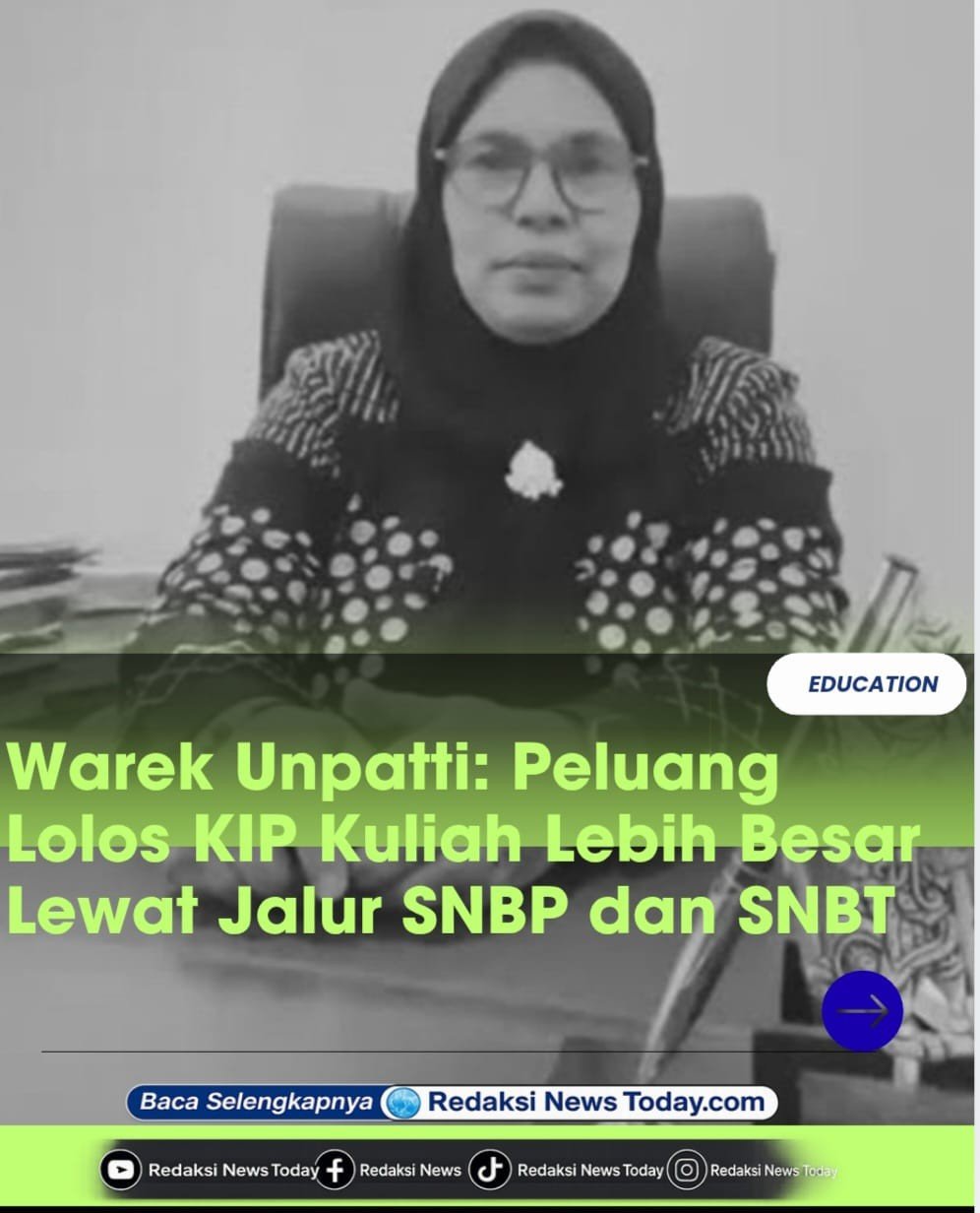 Warek Unpatti: Peluang Lolos KIP Kuliah Lebih Besar Lewat Jalur SNBP dan SNBT