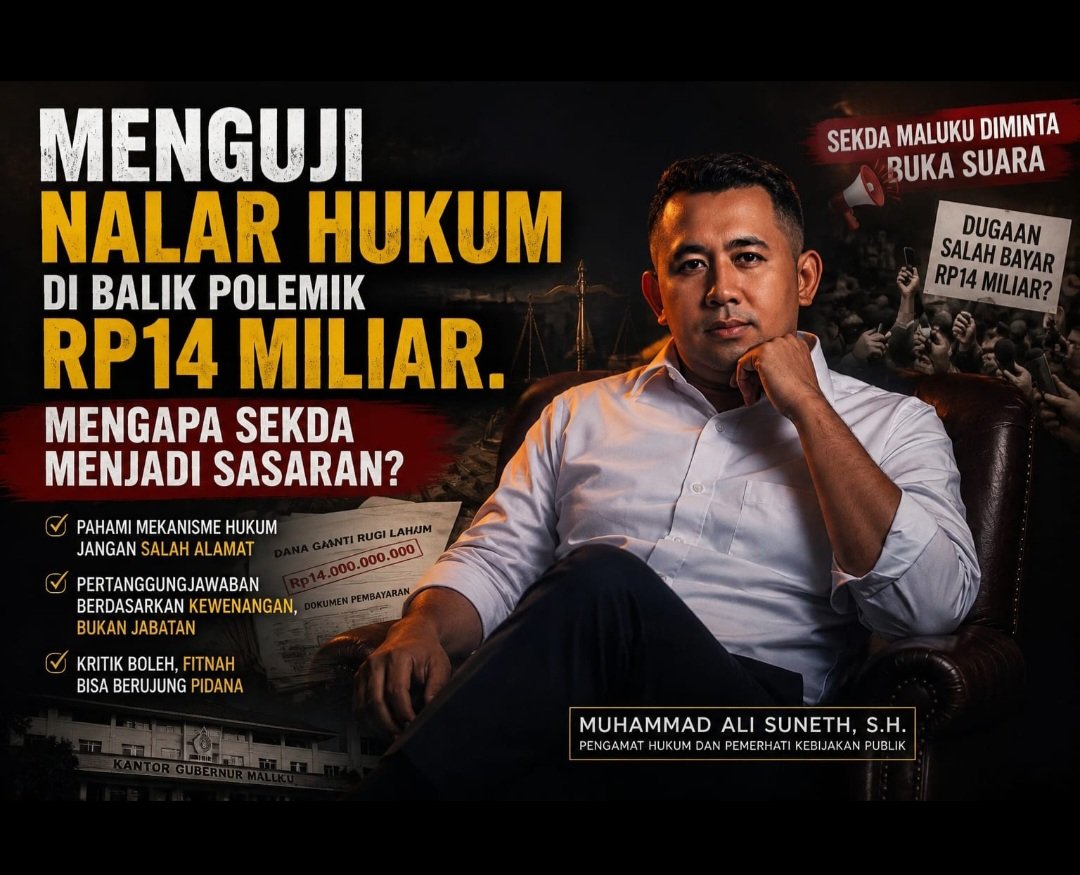Menguji Nalar Hukum Dibalik Polemik 14 Milyar, Mengapa Sekda Menjadi Sasaran ?
