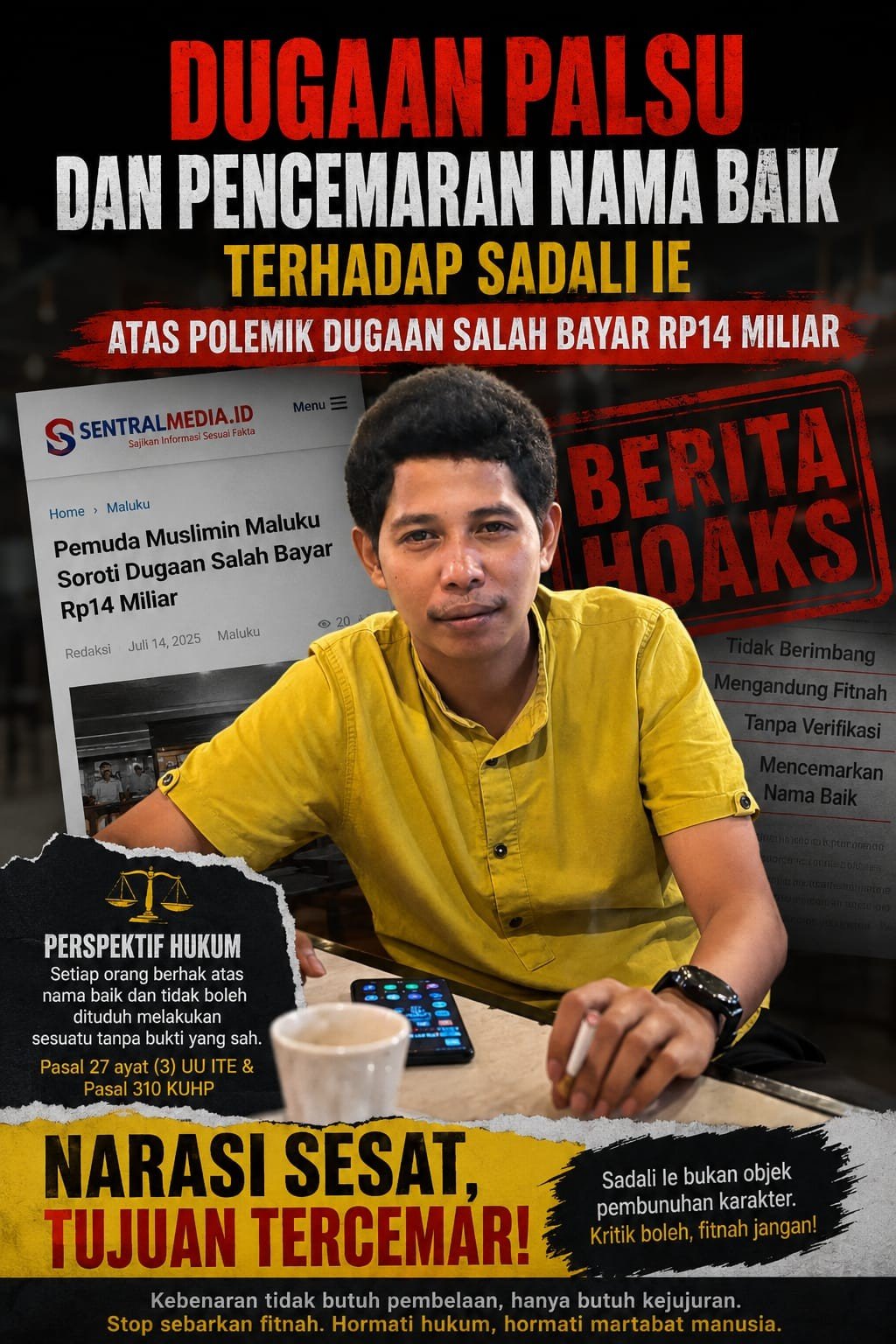 Kandidat PW Pemuda Muslimin Indonesia Maluku Minta Polemik Dugaan Salah Bayar Rp14 Miliar Disikapi Berdasarkan Fakta Hukum