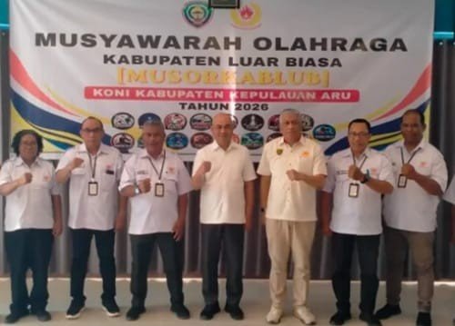Kaidel Pimpin KONI Aru, Targetkan Prestasi Lebih di POMAL V 2027