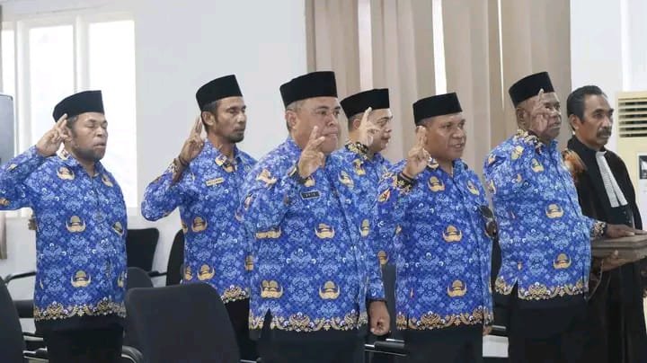 10 Pejabat Eselon II Dilantik, Bupati Aru Tegaskan Pengisian Jabatan Berbasis Merit