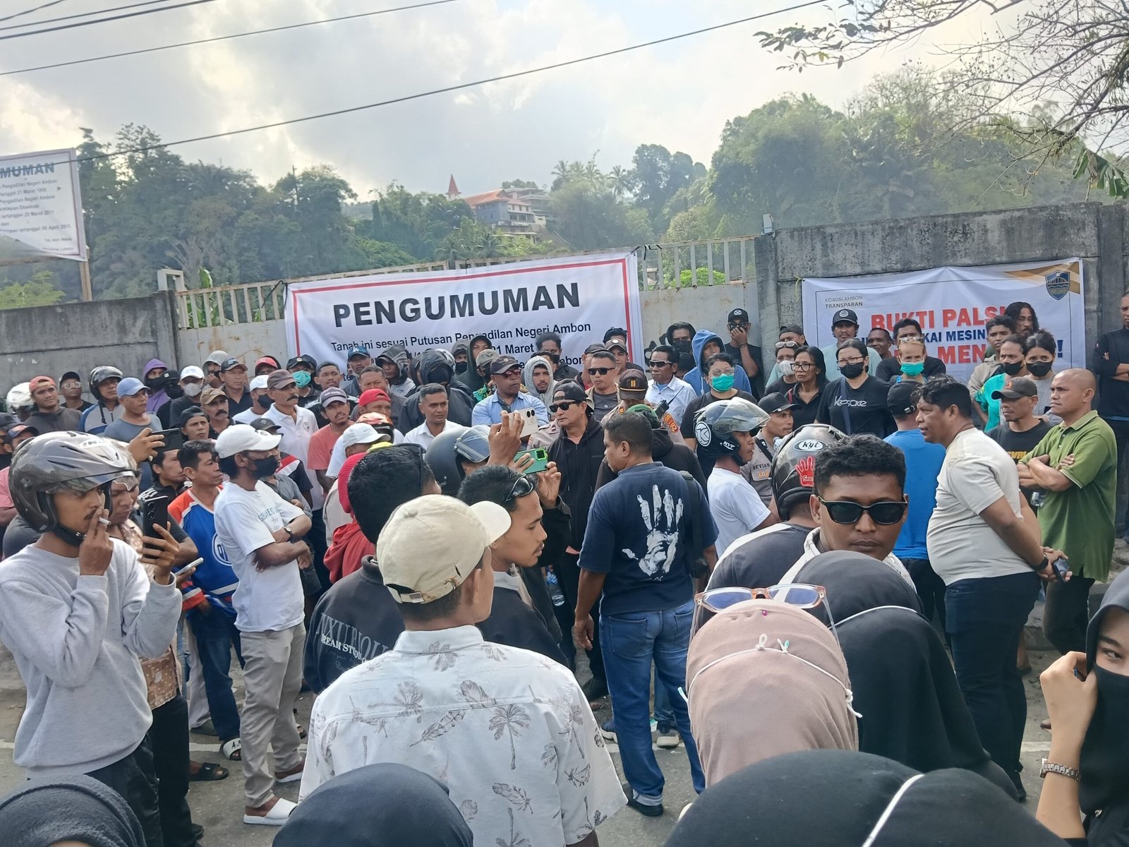 Pakai Bukti Palsu; Hari Ini PN Ambon Eksekusi Eks Hotel Anggrek, KAT Dan Ahli Waris Bertahan di TKP