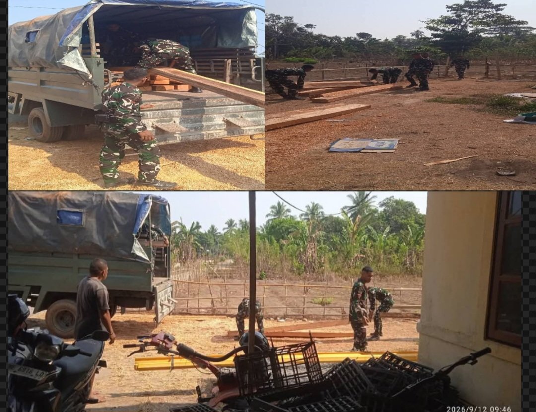 Gerak Cepat Camat Taniwel Timur Bersama TNI-Polri Bangun Kembali Pastori GPM Patahuwe